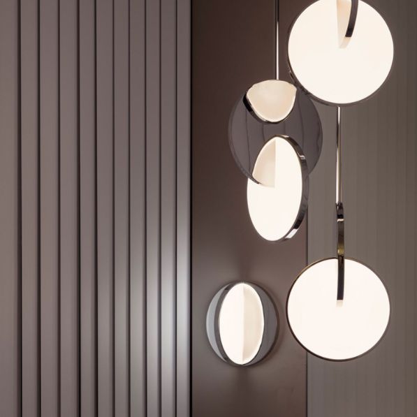 1-Light LED Thin Contemporary Hanging Lamp Kit Metal Pendant Light for Dining Room