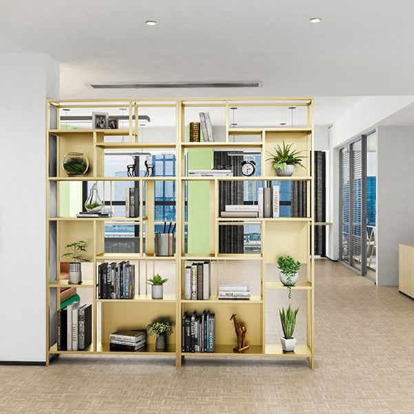 Metal Open Etagere Shelf Bookcase Vertical Shelves Included Bookshelf for Bedroom