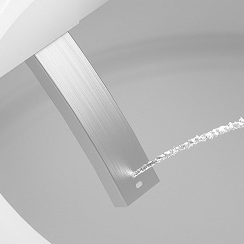 Modern White Heated Seat Toilet ABS Floor Mounted Flush Toilet with Seat