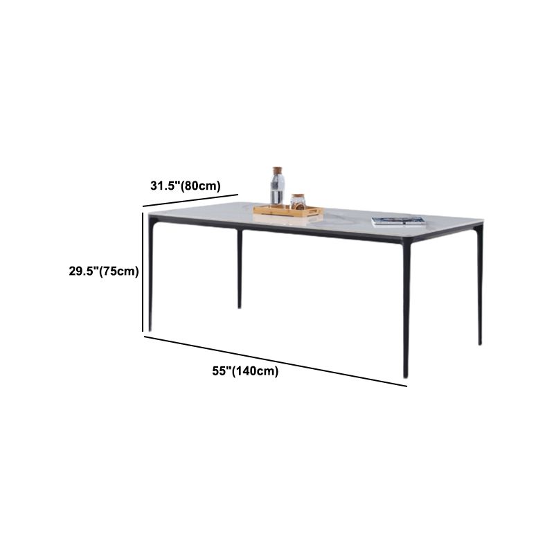 Sintered Stone Dining Table Set 1/4/5 Pcs Modern Dining Wingback Chairs