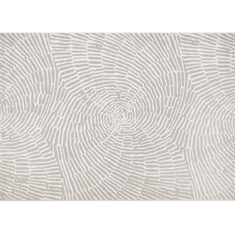 Casual Modern Area Rug Beige Polyester Area Crapet Stripe Pattern Easy Care Rug for Living Room