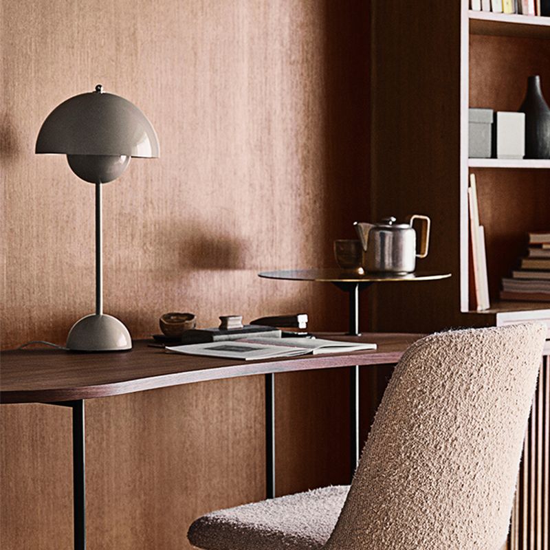 Table de table en forme de dôme lampe de table de nuit en métal de style nordique pour chambre à coucher