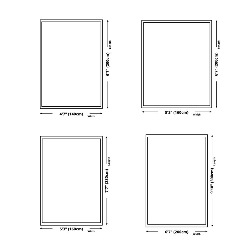 Simplicity Home Decoration Rug Graphic Print Carpet Polyester Non-Slip Backing Indoor Carpet