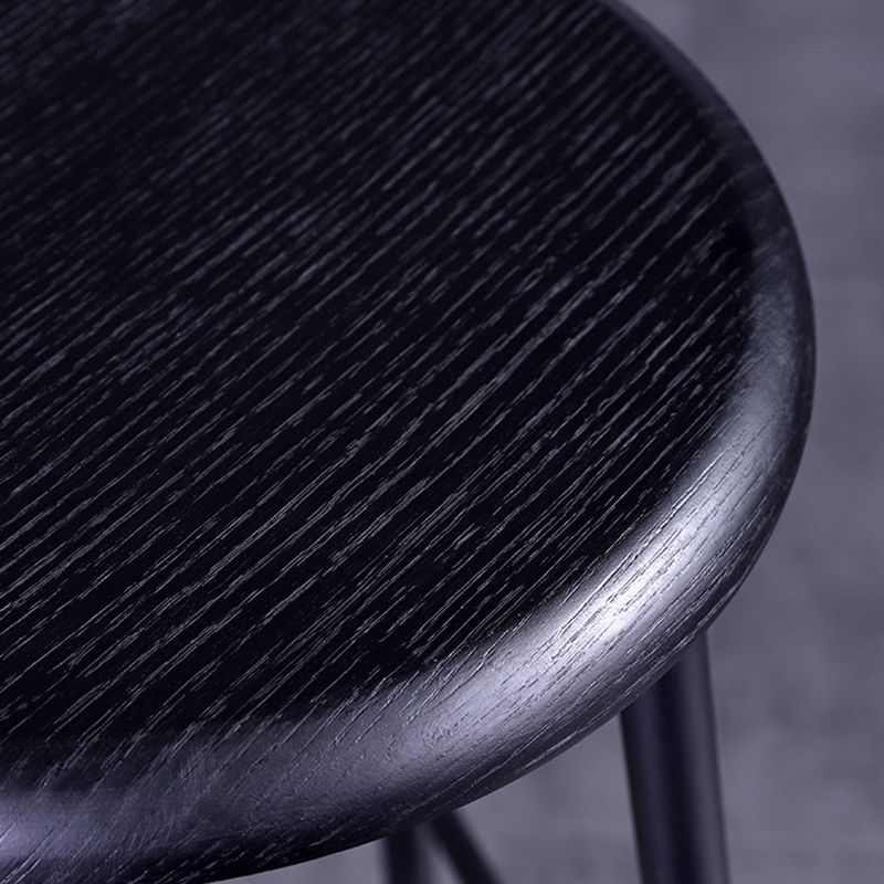 Modern Style Bar-stool Round Seat Counter Bar Stool with Metal Legs for Home