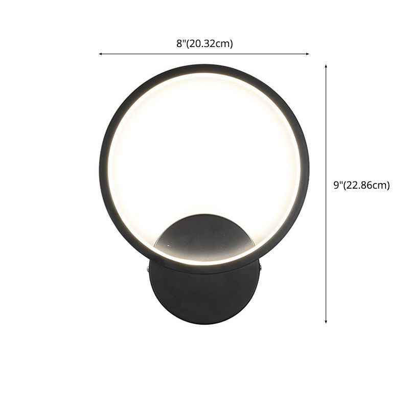 Moderne minimalistische stijl wand gemonteerd verlichtingsarmatuur metaal 1 lichte wandwanden voor slaapkamer