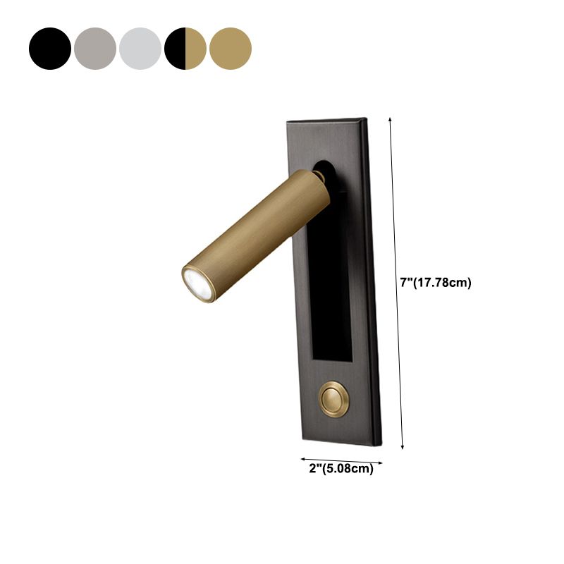 1-Light Geometric Wall Mount Light Modern Style Metal Wall Sconce Lights