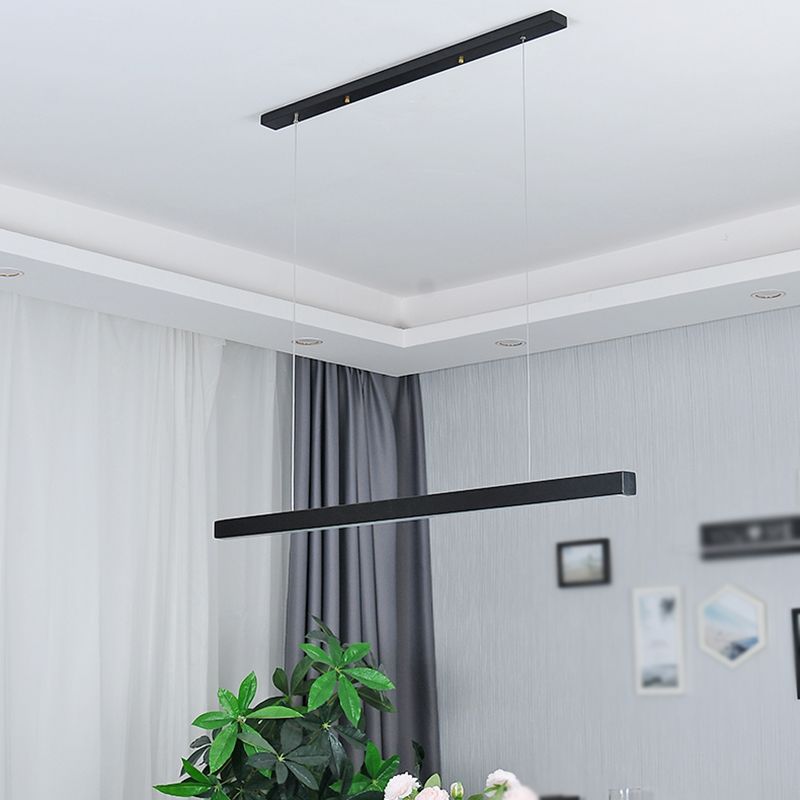 Forma lineal Luz colgante de estilo contemporáneo 1 accesorio de iluminación colgante de luz