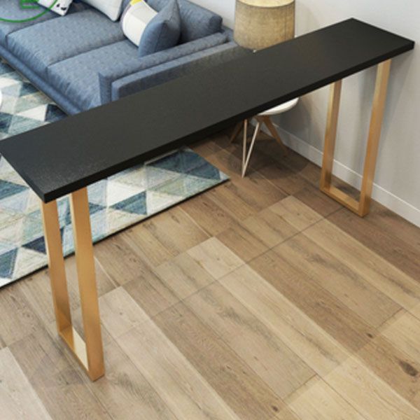 Glam Style Bar Table Set 1/2/5 Pieces Solid Wood Counter Table with Backless Stools