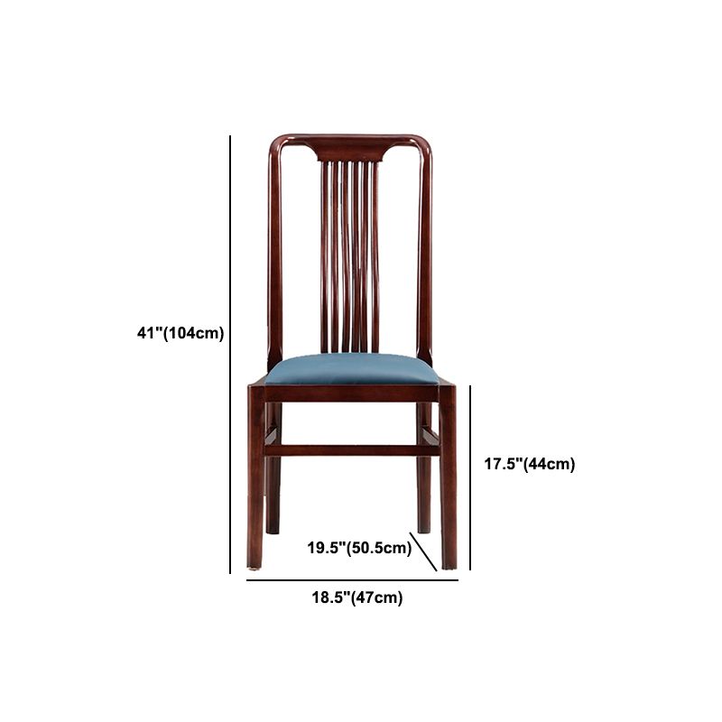 Solid Wood Traditional Dining Chair Matte Finish Side Chair for Home