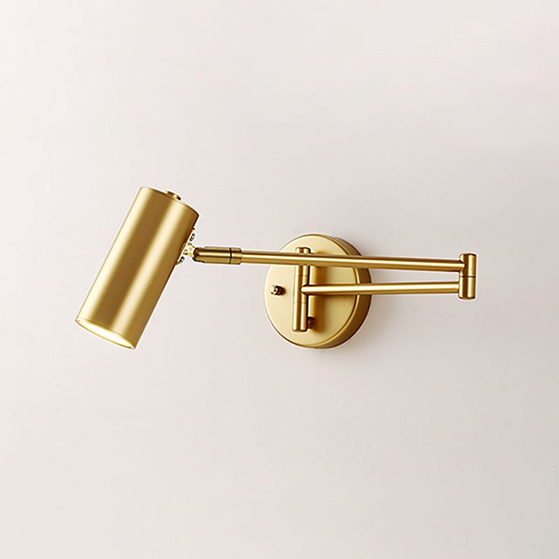 Adjustable Wall Sconce Light Contemporary Modern Metal Shade Wall Light for Bedroom
