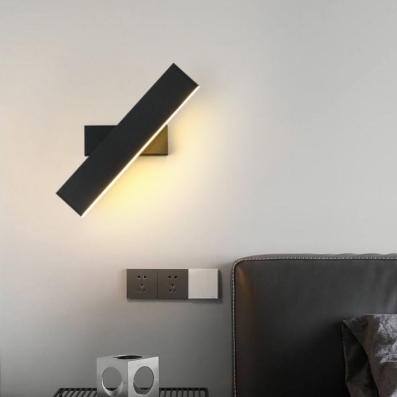1-Licht linearer Schatten Wandleuchten moderner Metallmontageleuchte Metallmontage