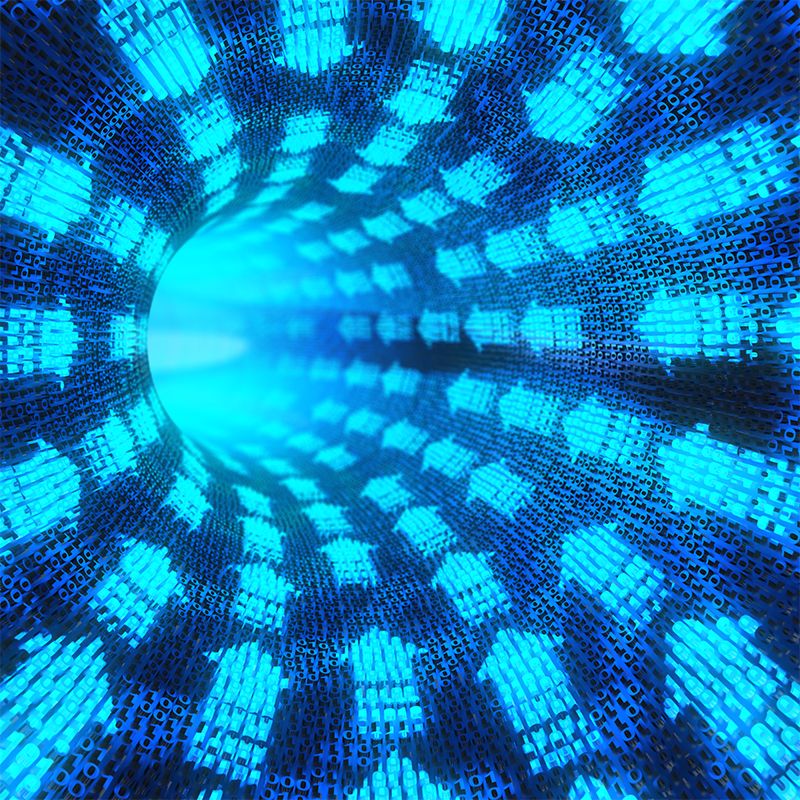 Abstract Pattern Mural Wallpaper Modern Non-Woven Texture Wall Covering in Dark Blue