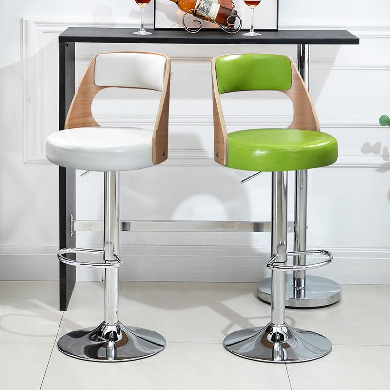Barhocker im industriellen Stil, Metallbeine, runder Sitz, verstellbarer Hocker für Thekenbar