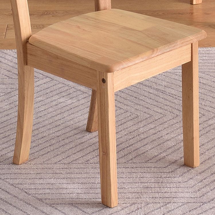 Sillas de comedor de diseño contemporáneo Sillas de comedor laterales de madera con respaldo de listones