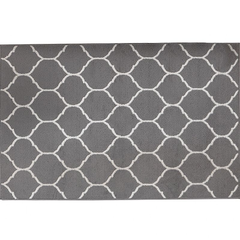 Modern grijze tapijt Leisure geometrisch gebied Tapijten Polyester woonkamer tapijt met niet-slipachter