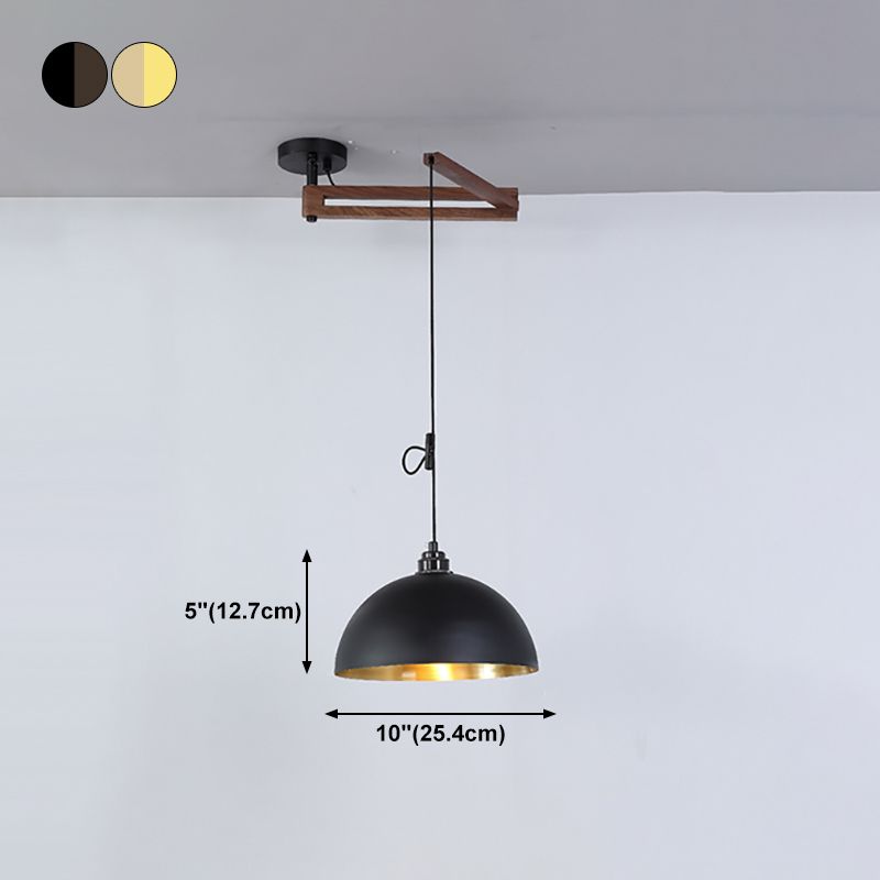 Modern Minimalist Hanging Light Wooden Pendant Lighting Fixture for Sitting Room