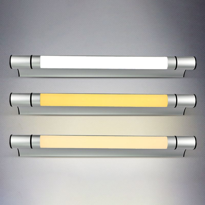 Simplicité Mur Linear Éclairage en métal Métal LED CHAMBRE LAMPE LAMPE DANS CHROME