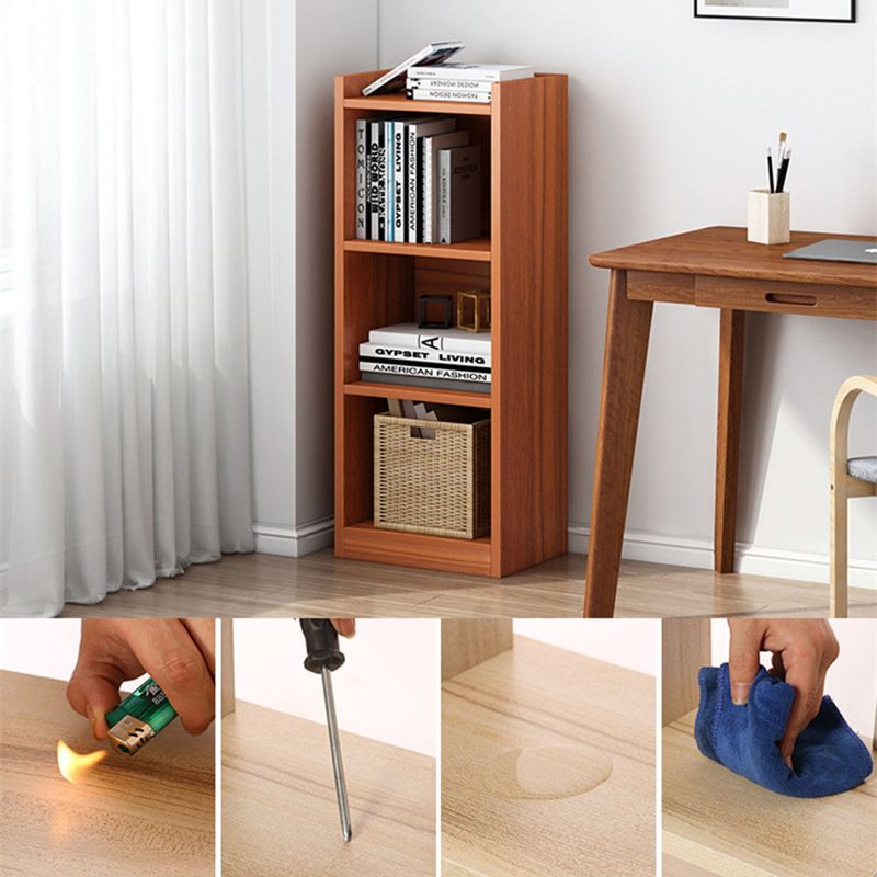 Modern Manufactured Wood Standard Bookshelf Vertical Closed Back Bookcase for Home