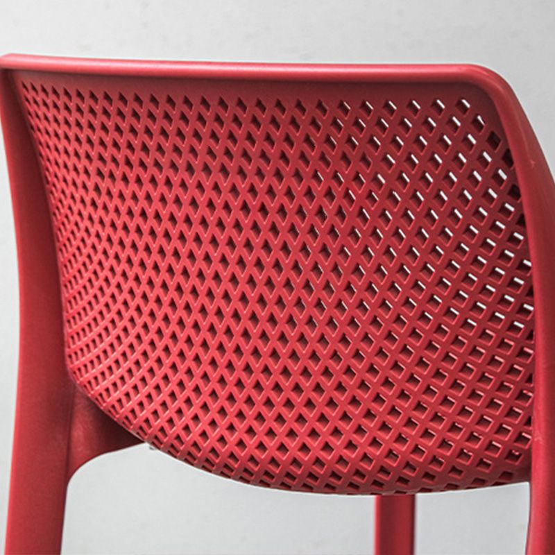 Nordic Style Bar-stool Plastic Counter Bar Stool with 4 Legs for Home