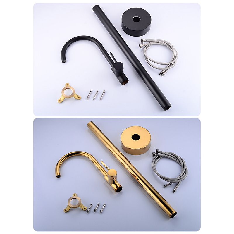 Modern 1-Handle Freestanding Faucet Floor Mounted Freestanding Bathtub Faucet