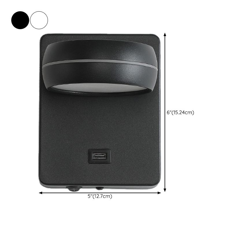 Metal Geometric Wall Sconce Contemporary 1 Light Wall Light Fixture for Bedroom