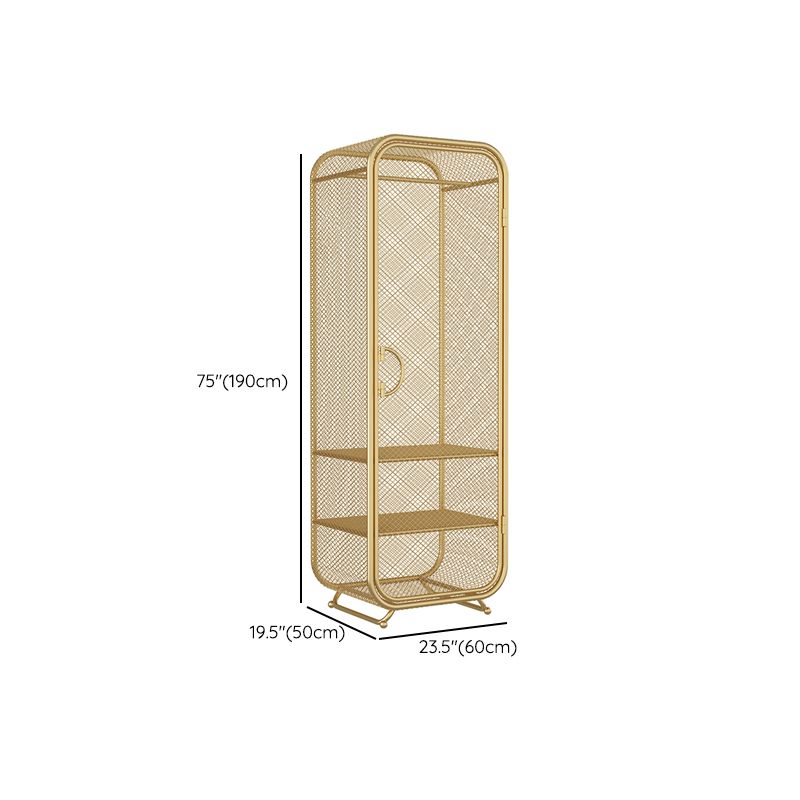 Contemporary Wardrobe Closet Metal Wardrobe Cabinet for Bedroom
