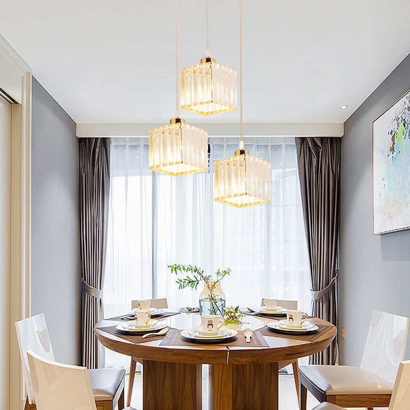 Luci a trazione della geometria a sospensione Crystal 3 Crystal 3 Freeputure appese