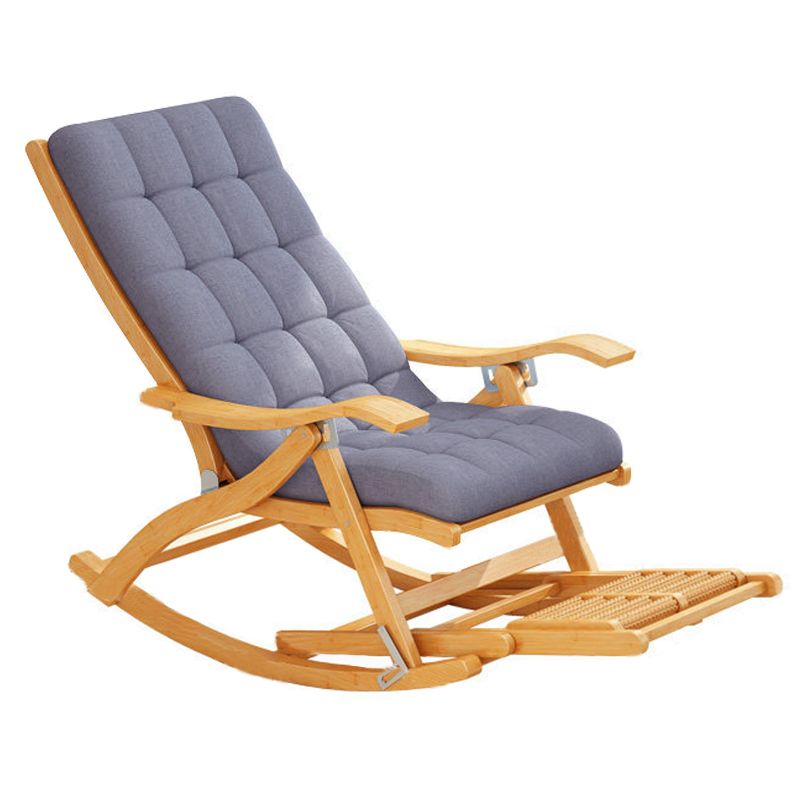 Traditional Recliner Chair Folding Rocker Chair for Living Room