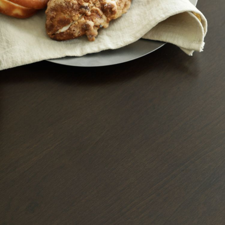 Modern Style Solid Wood Dining Set with Brown Table and 4 Metal Legs Base for Home Use