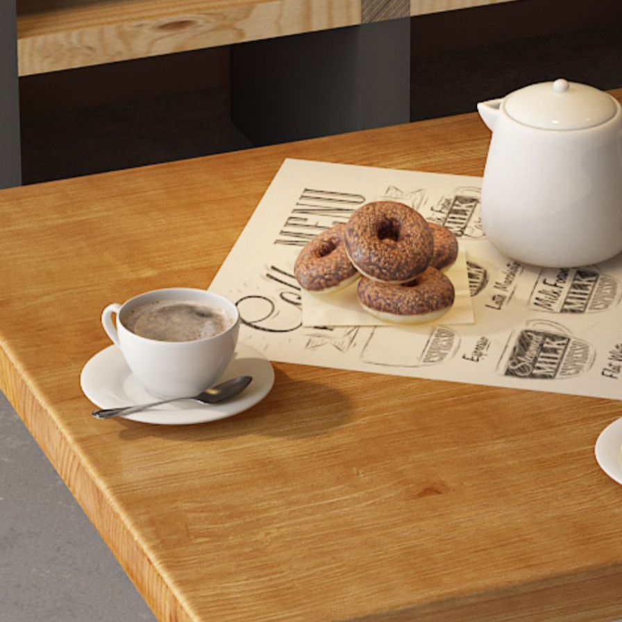 1/2/3/5 Piece Industrial Bar Set Matte Finish Solid Wood Pub Dining Set