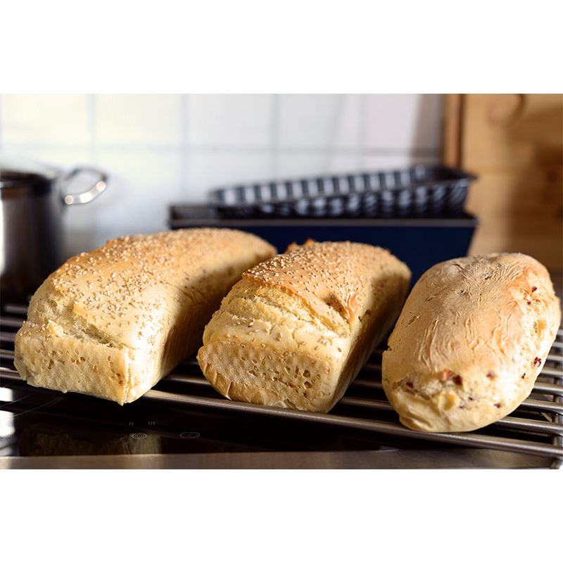 Tempting Bread Mural Wallpaper Water-Resistant Wall Covering for Dessert Shop Decoration