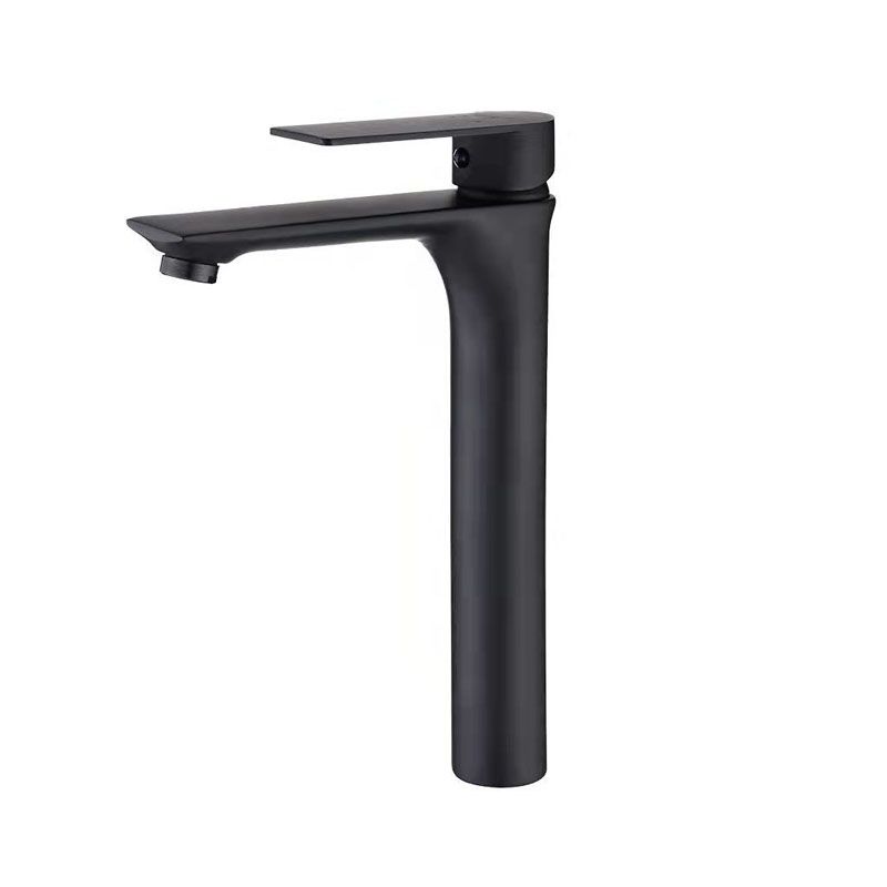 Modern Style Vessel Sink Faucet Lever Handle Copper Low Arc Vessel Faucet
