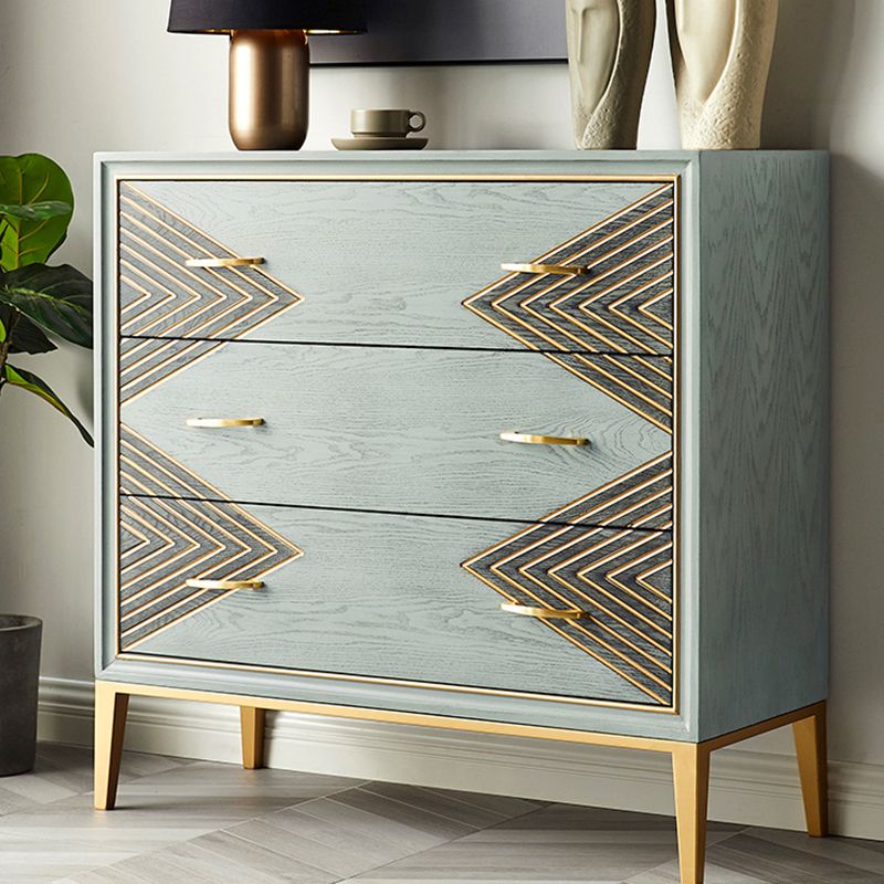 Wooden Storage Chest Dresser Contemporary Glam Dresser for Home
