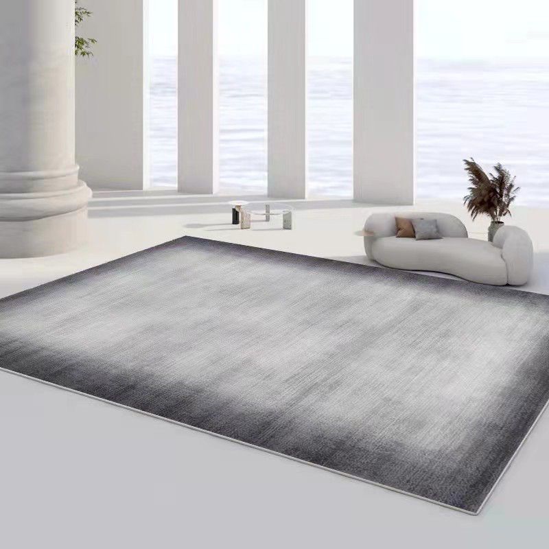 Abstract Style Indoor Rug Polyester Area Rug Stain Resistant for Living Room