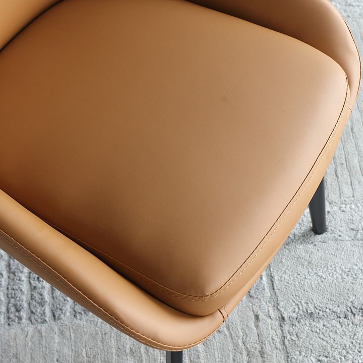 Contemporary Style Dining Chair Armless Chairs with Metal Legs for Home