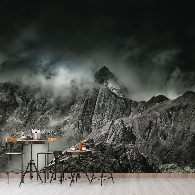 Mountain Scenery Wall Mural Modernism Style Wall Decoration for Sleeping Room