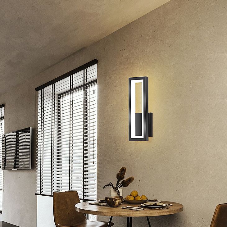 Rechthoekige wandverlichting armaturen moderne minimalistische stijl acryl wandlicht