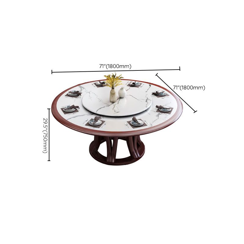 Pedestal Dining Table Convertible Dining Table for Dining Room