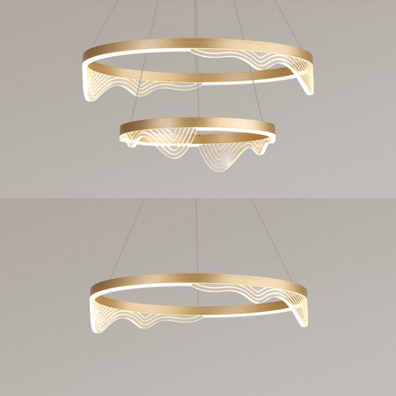 Modern Luxury Style Orbicular Pendant Lighting Fixtures Metal Hanging Light Kit for Living Room