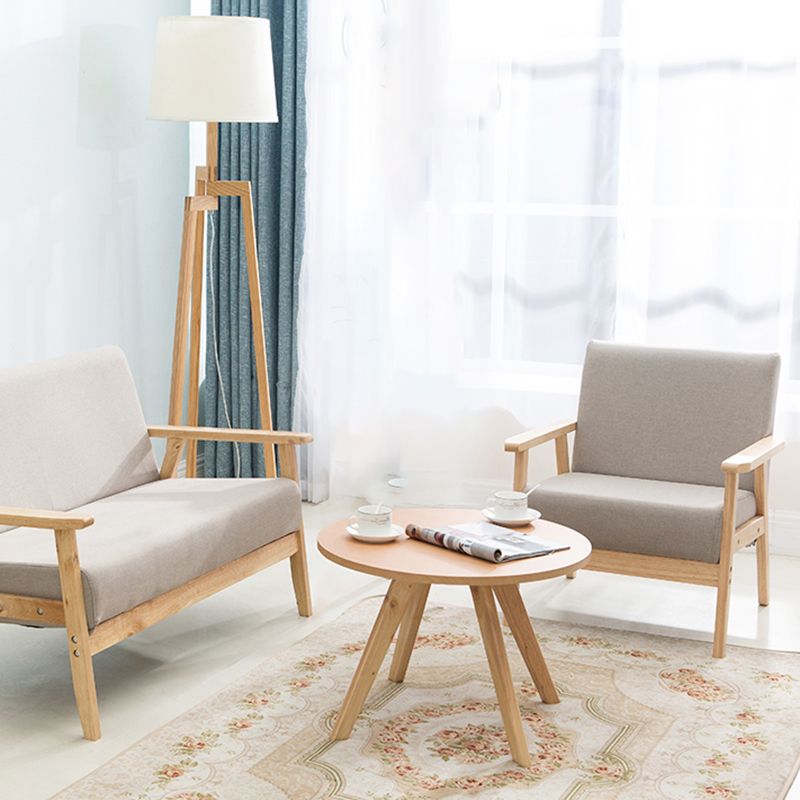 Contemporary Wooden Cocktail Table Round / Square / Triangle Top Coffee Table