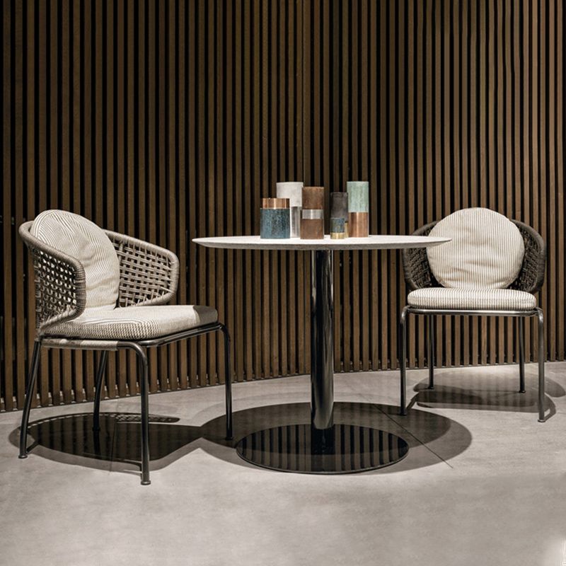 Bohemian 1/3 Pieces Dining Set Stone Dining Table Set for Outdoor