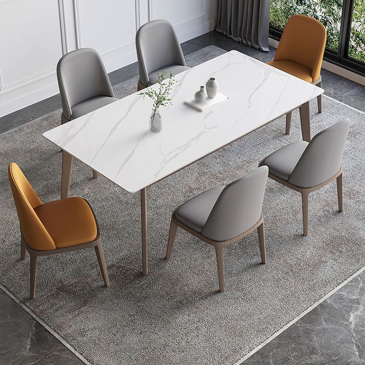 1/2/5/7 Pcs Sintered Stone Dining Room Set Table Furniture Set for Home