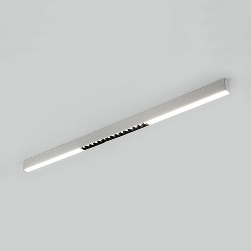 Modern Metal LED Flush Mount Linear Shape Ceiling Light with Acrylic Shade for Passage