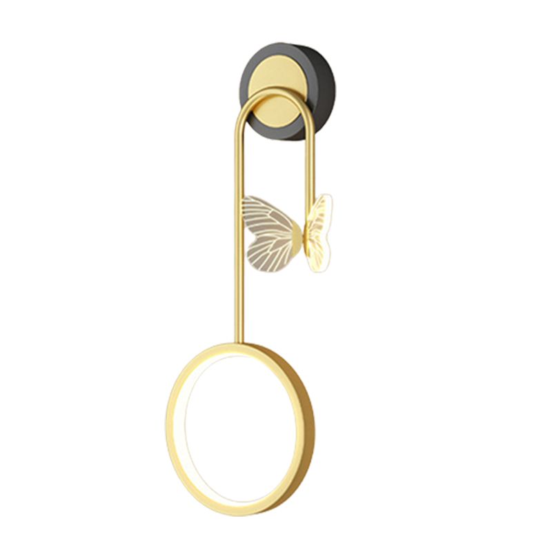 Modern Wall Mount Light Fixture 2 Light Wall Light Sconce in Gold for Dining Room