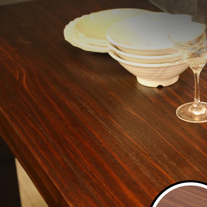 1/7 Pieces Rectangular Dining Table Set Industrial Style Wooden Home Table Chairs