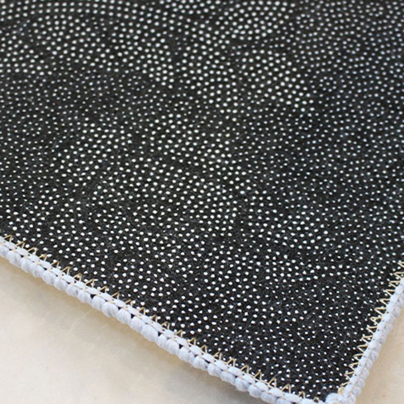 Green Modern Rug Polyester Circle Rug Stain Resistant Rug for Home Decor