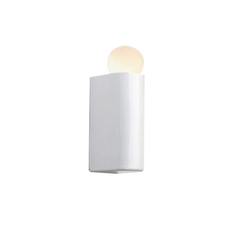 White Ball Wall Lighting Modernist Led Milk Glass Wall Lamp Fixture with Small/Medium/Large Size in White/Warm Light