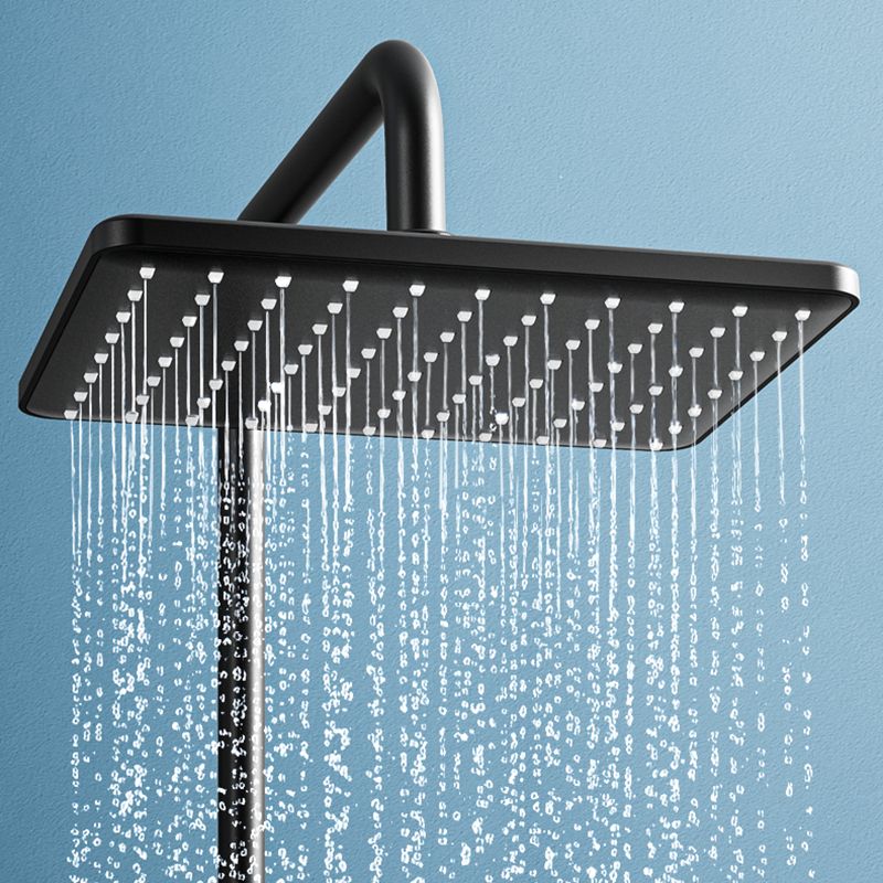 Modern Style Shower System Copper Spot Resist Rectangle Wall Mounted Shower System