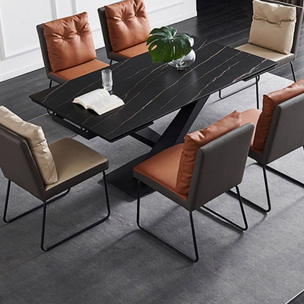Silla lateral de cuero moderna para sala de estar, silla de comedor con respaldo sólido y acabado mate
