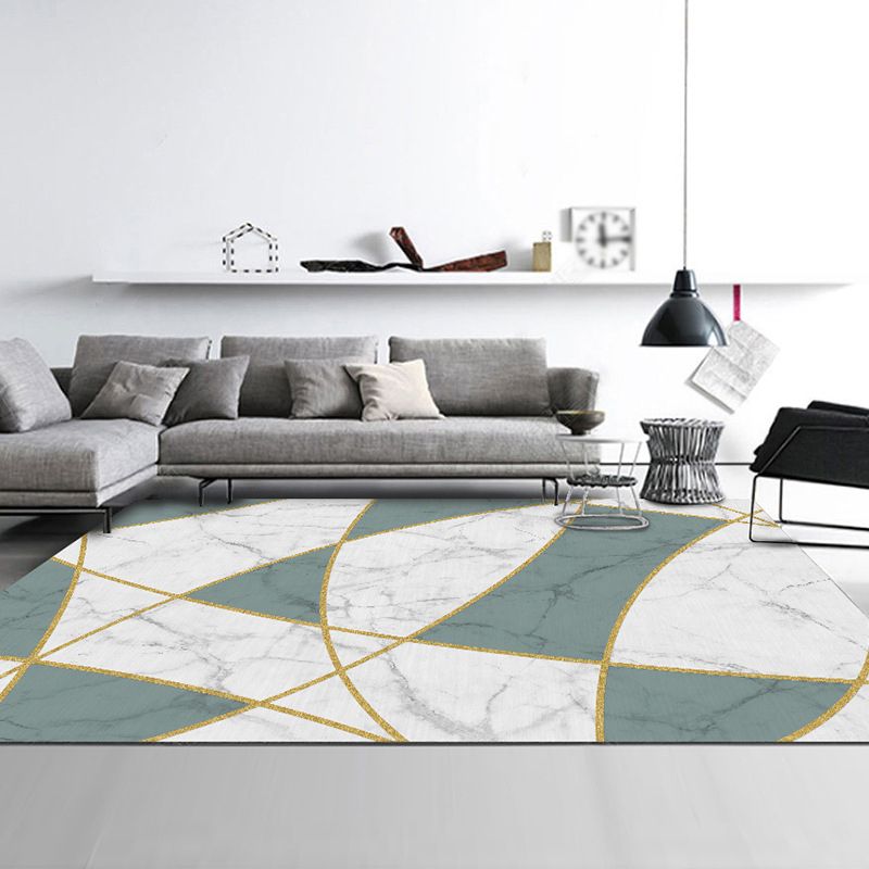 Multi-Color Moderne Rug Teppich abstrakter Kunstteppich Polypropylen waschbarer Teppich für die Heimdekoration